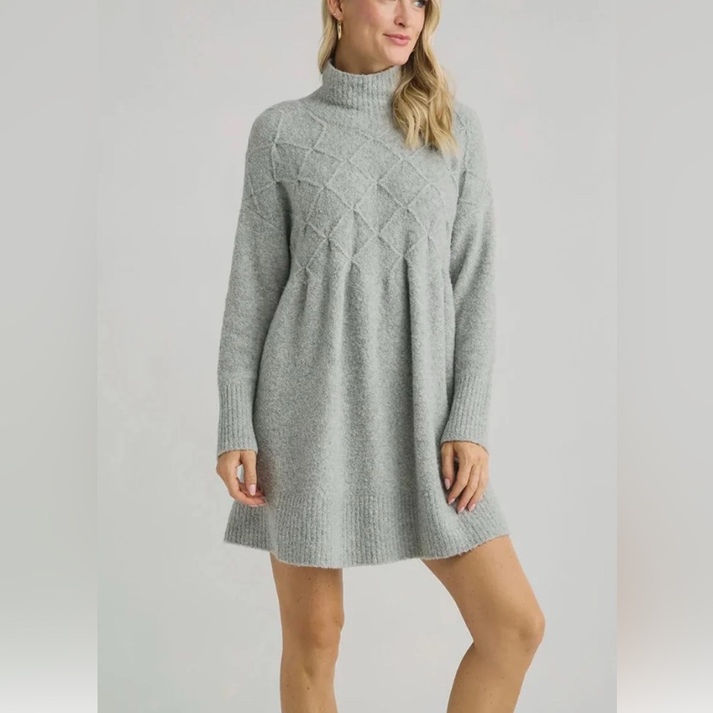 Free People Jaci Sweater Dress Gray Size L - Picture 4 of 16